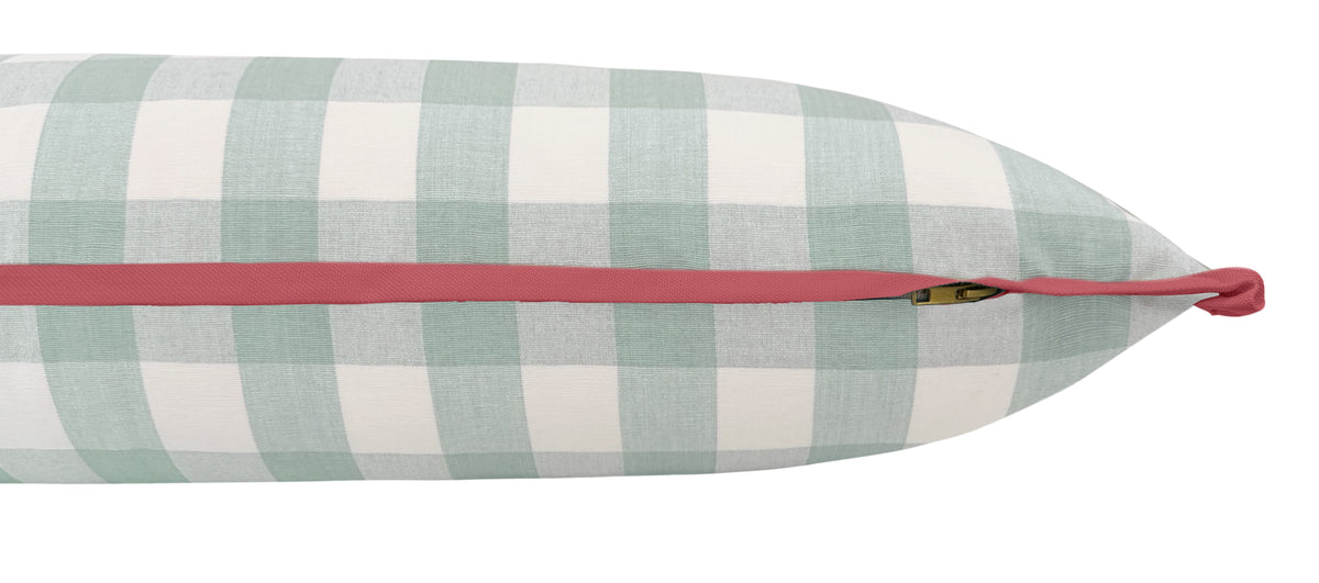 THE XL LUMBAR :: CHARLESTON CHECK // SPA BLUE | LDC