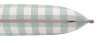 THE XL LUMBAR :: CHARLESTON CHECK // SPA BLUE | LDC