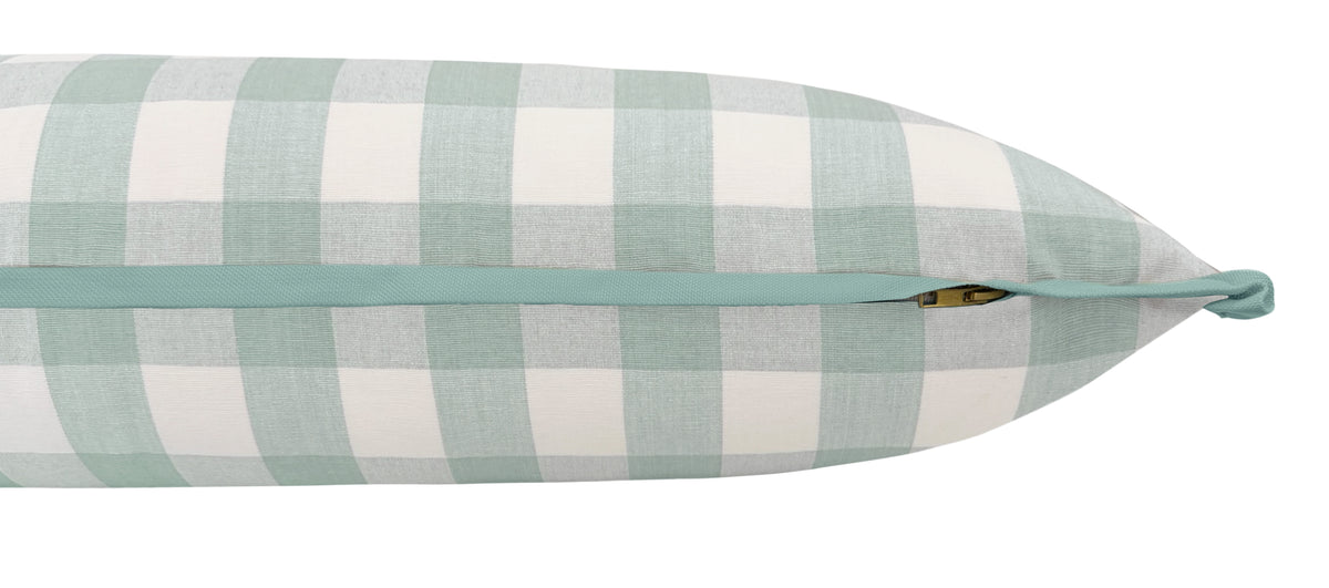 THE XL LUMBAR :: CHARLESTON CHECK // SPA BLUE | LDC