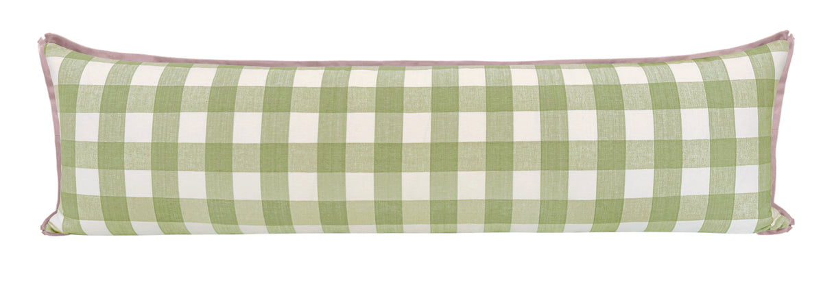 THE XL LUMBAR :: CHARLESTON CHECK // CELADON | LDC