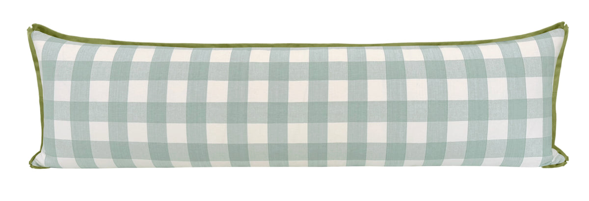 THE XL LUMBAR :: CHARLESTON CHECK // SPA BLUE | LDC