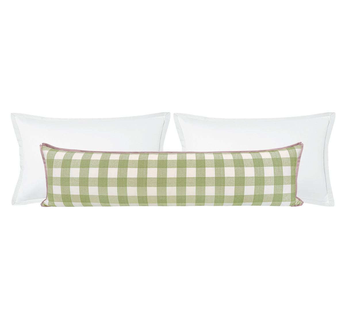 THE XL LUMBAR :: CHARLESTON CHECK // CELADON | LDC