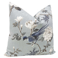 FINAL SALE : 22" X 22" CHINOIS GARDEN // DELFT PILLOW COVER