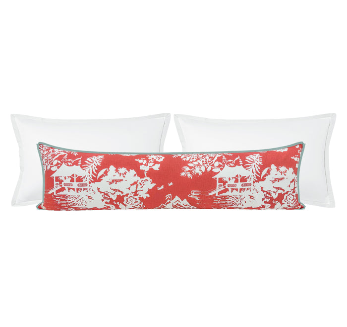 THE XL LUMBAR :: CHINOIS TOILE // RHUBARB | LDC
