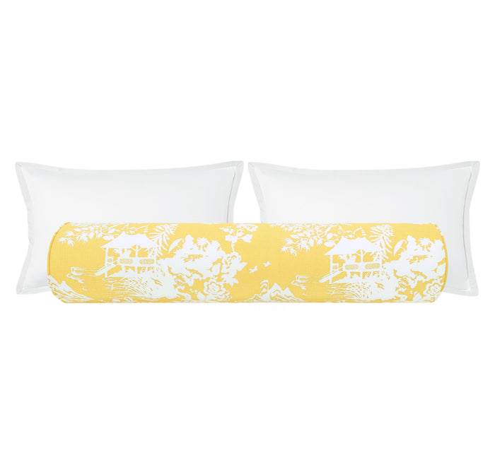 THE BOLSTER :: CHINOIS TOILE // DAFFODIL