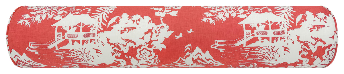 THE BOLSTER :: CHINOIS TOILE // RHUBARB