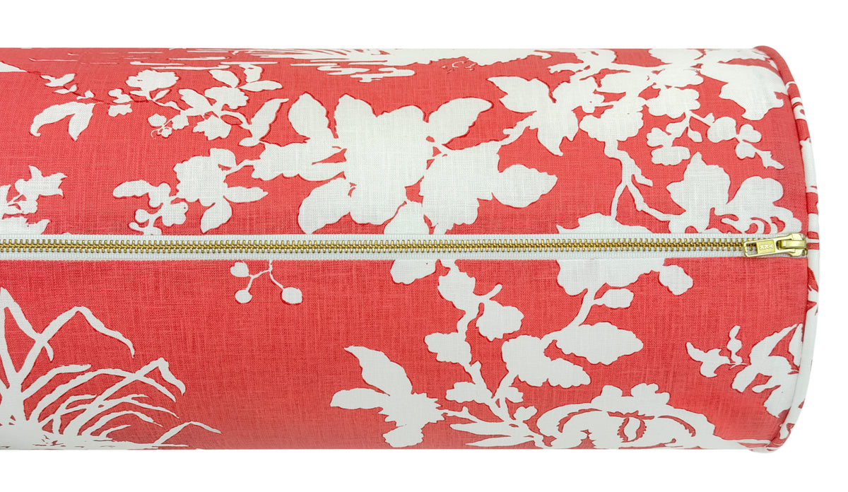 THE BOLSTER :: CHINOIS TOILE // RHUBARB