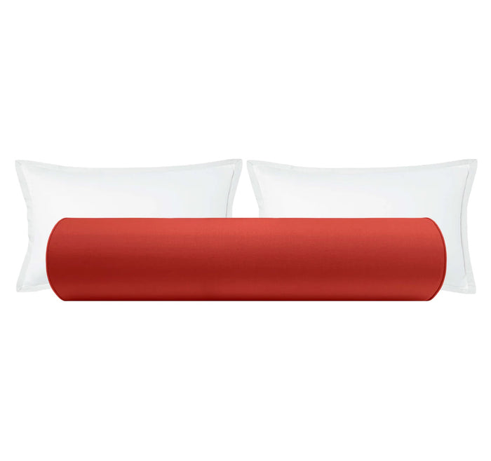 THE BOLSTER :: CLASSIC LINEN // APPLE RED