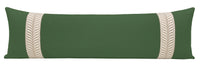 THE XL LUMBAR :: CLASSIC LINEN // BASIL + TRELLIS TRIM // NATURAL