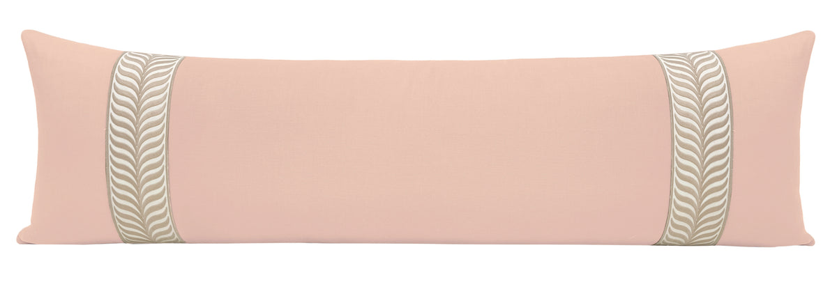THE XL LUMBAR :: CLASSIC LINEN // BLUSH + TRELLIS TRIM // NATURAL