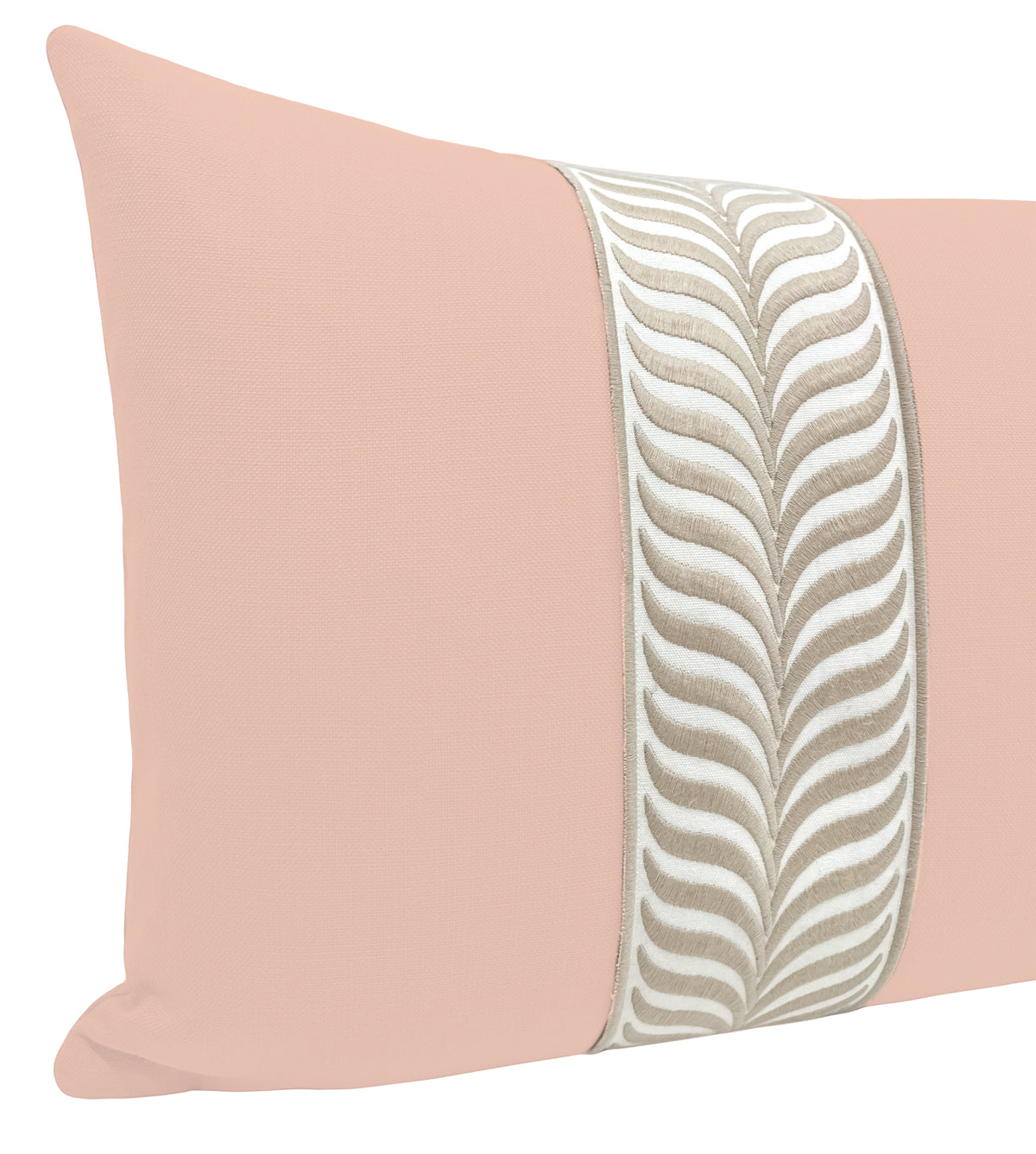 THE XL LUMBAR :: CLASSIC LINEN // BLUSH + TRELLIS TRIM // NATURAL