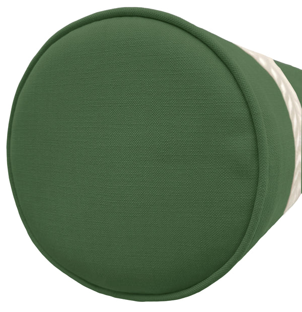 THE BOLSTER :: CLASSIC LINEN // BASIL + TRELLIS TRIM // NATURAL