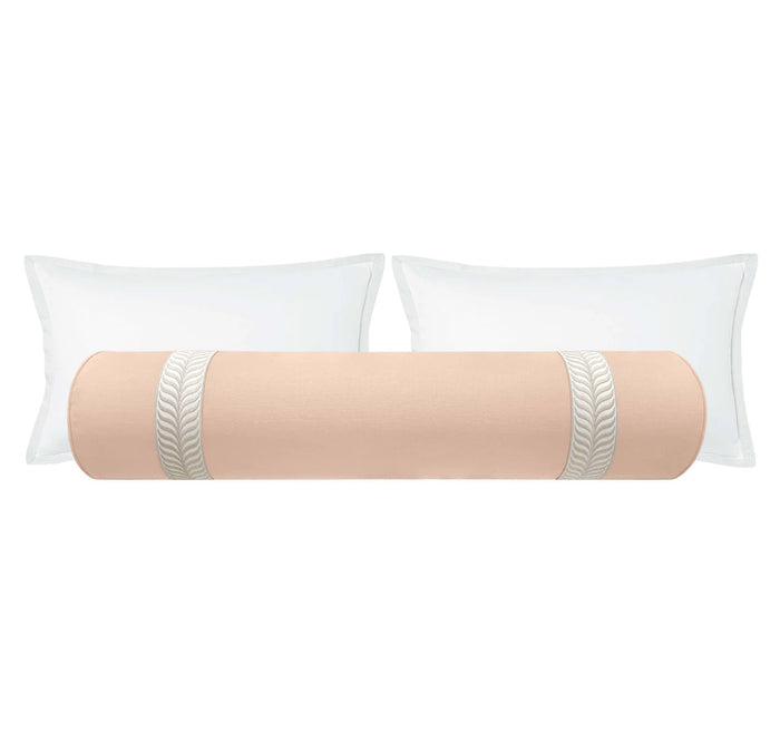 THE BOLSTER :: CLASSIC LINEN // CAMEO + TRELLIS TRIM // NATURAL