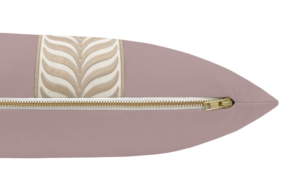 THE XL LUMBAR :: CLASSIC LINEN // SMOKEY LAVENDER + TRELLIS TRIM // NATURAL