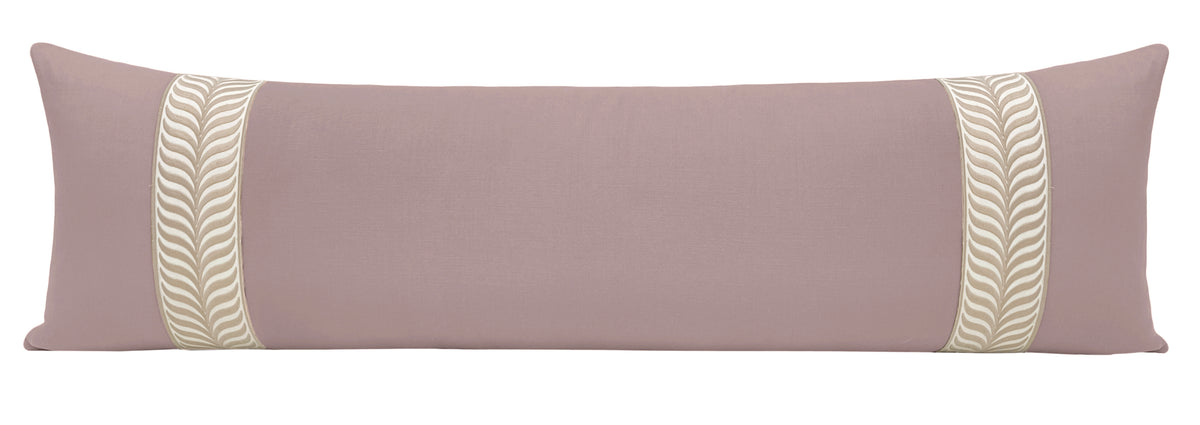 THE XL LUMBAR :: CLASSIC LINEN // SMOKEY LAVENDER + TRELLIS TRIM // NATURAL