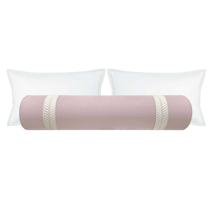 THE BOLSTER :: CLASSIC LINEN // LILAC + TRELLIS TRIM // NATURAL