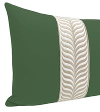 THE XL LUMBAR :: CLASSIC LINEN // BASIL + TRELLIS TRIM // NATURAL