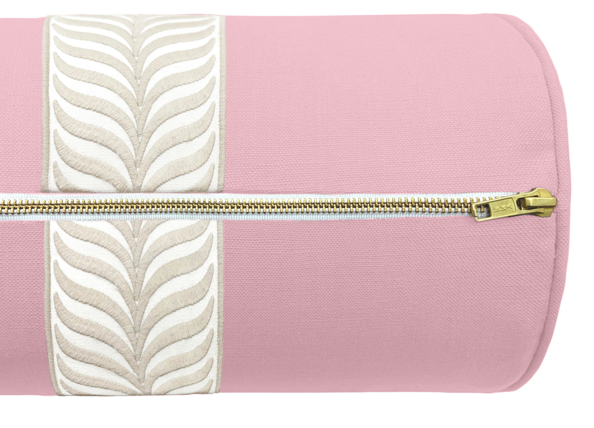 THE BOLSTER :: CLASSIC LINEN // BLOSSOM + TRELLIS TRIM // NATURAL