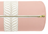 THE BOLSTER :: CLASSIC LINEN // BLUSH + TRELLIS TRIM // NATURAL