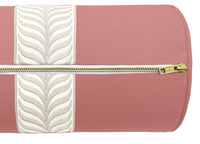 THE BOLSTER :: CLASSIC LINEN // CARNATION + TRELLIS TRIM // NATURAL