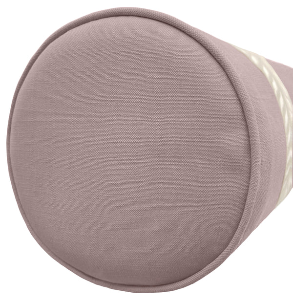 THE BOLSTER :: CLASSIC LINEN // SMOKEY LAVENDER + TRELLIS TRIM // NATURAL