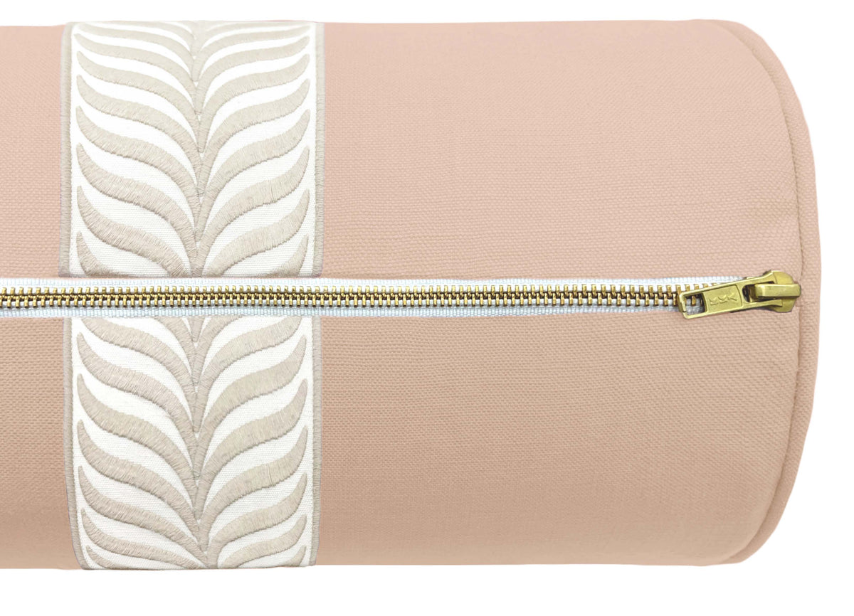 THE BOLSTER :: CLASSIC LINEN // CAMEO + TRELLIS TRIM // NATURAL