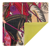 COCKTAIL NAPKINS :: LES CAVALIERS // ROSE INDIENE | MANUEL CANOVAS