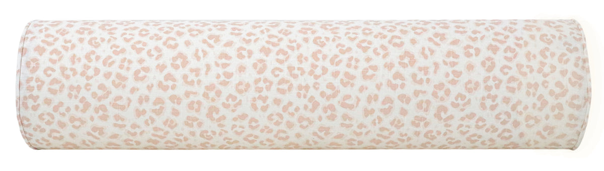 FINAL SALE : THE BOLSTER :: 9" X 24" COUGAR LINEN PRINT // BLUSH