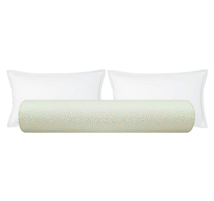 THE BOLSTER :: DOROTHY FAUX SILK // SPA BLUE