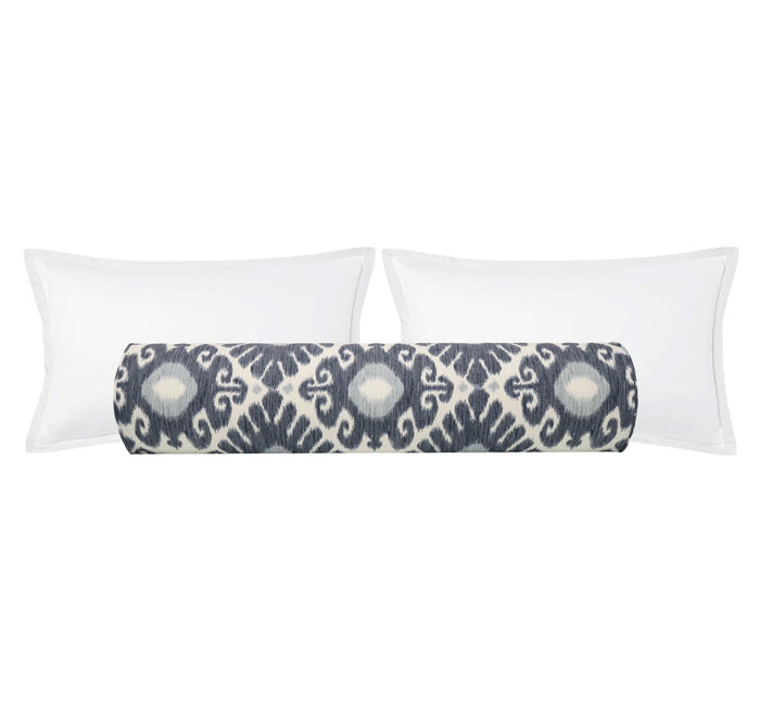 THE BOLSTER :: EAST HAMPTON IKAT // PRUSSIAN BLUE