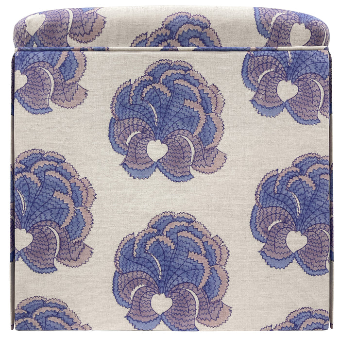 THE SKIRTED OTTOMAN :: ESMERALDA | TULU TEXTILES