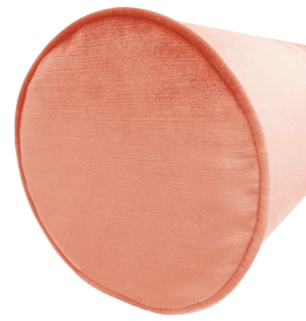 THE BOLSTER :: FAUX SILK VELVET // CORAL