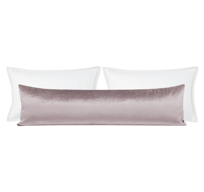 THE XL LUMBAR :: FAUX SILK VELVET // SMOKEY LAVENDER