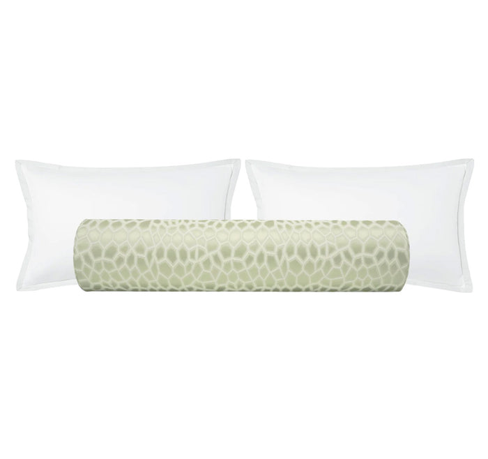 THE BOLSTER :: FAUX SILK SAFARI // SAGE