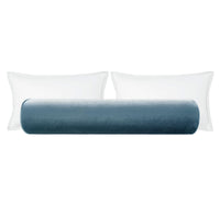 THE BOLSTER :: FAUX SILK VELVET // FRENCH BLUE