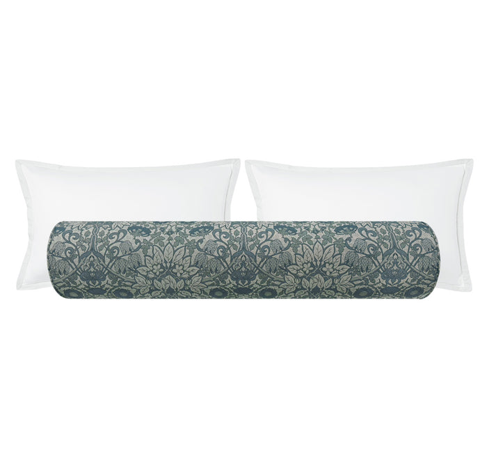 BOLSTER | ELLISTON HOUSE : FLORAL // COBALT