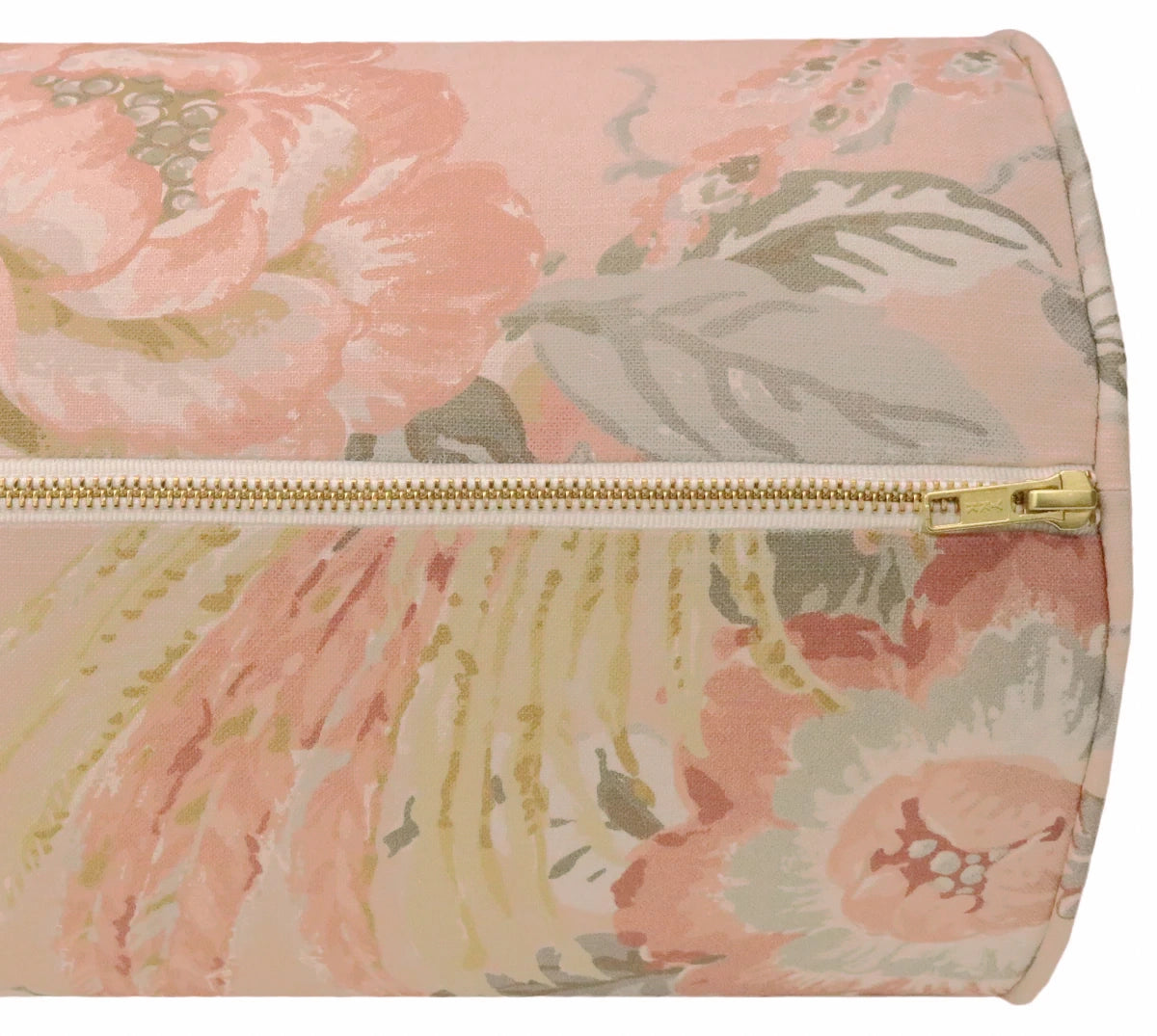 FINAL SALE : THE BOLSTER :: 9" X 36" FLORAL AVIARY PRINT // BLUSH