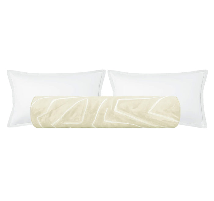 THE BOLSTER :: GRAFFITO // BEIGE + IVORY