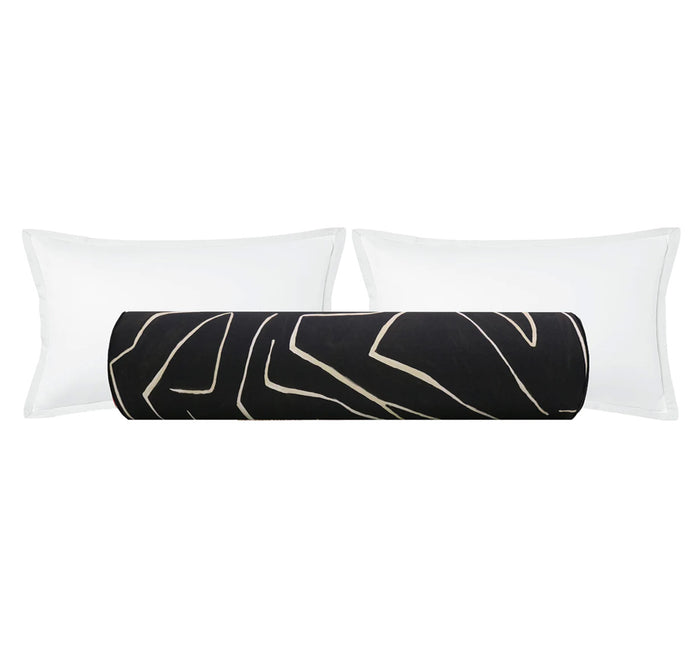 THE BOLSTER :: GRAFFITO // ONYX + BEIGE