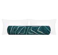 THE BOLSTER :: GRAFFITO // TEAL + PEARL