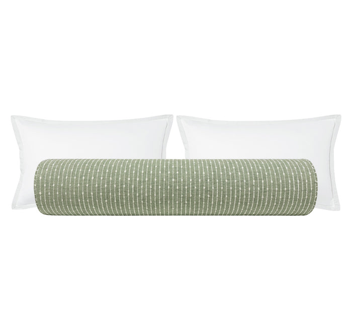 THE BOLSTER :: HAMPTON TWEED // EUCALYPTUS