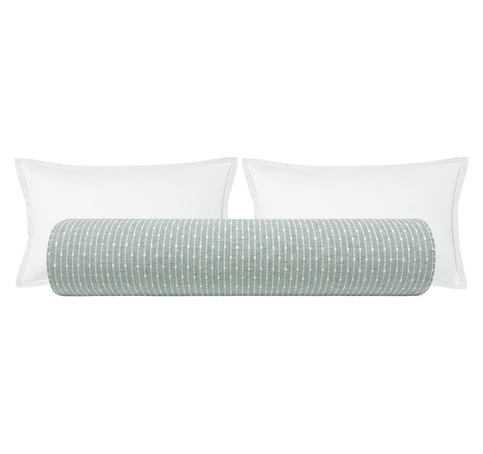 THE BOLSTER :: HAMPTON TWEED // SPA BLUE