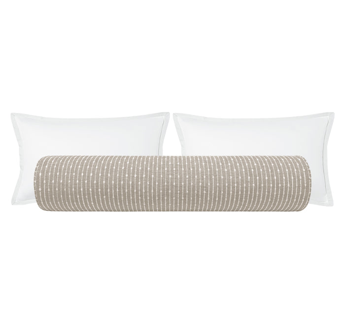 THE BOLSTER :: HAMPTON TWEED // STONE