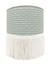 THE TIGHT ROUND OTTOMAN :: HAMPTON TWEED + BULLION FRINGE | LDC