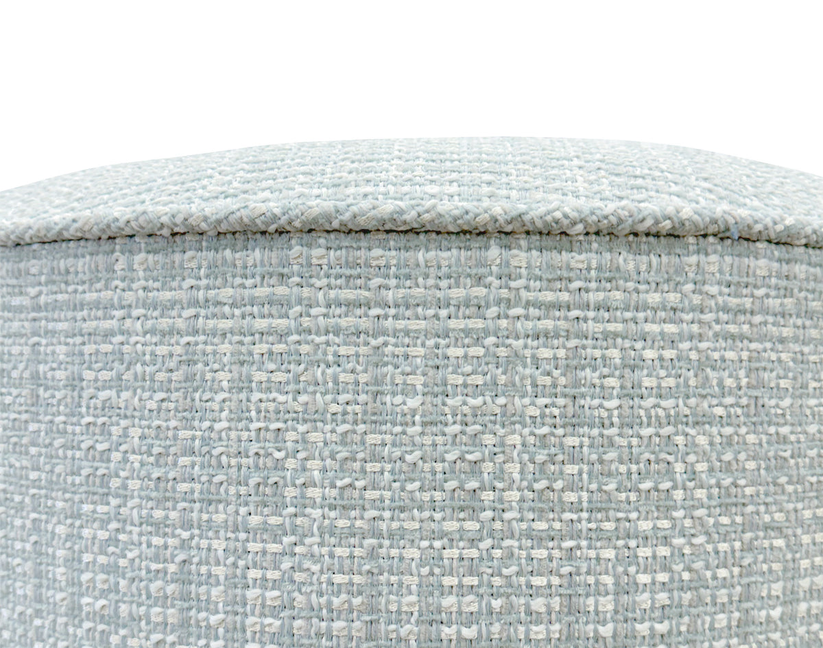 THE TIGHT ROUND OTTOMAN :: HEPBURN TWEED