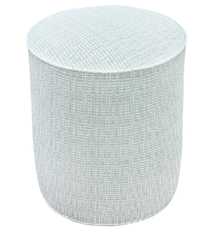 THE TIGHT ROUND OTTOMAN :: HEPBURN TWEED