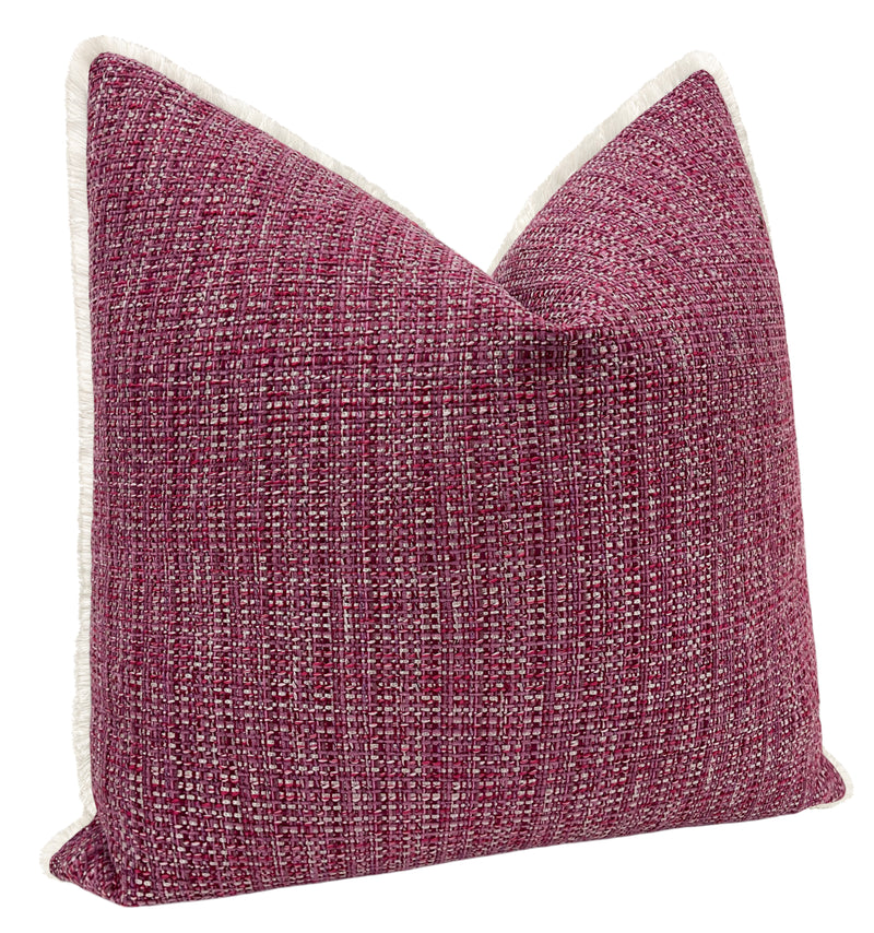 HEPBURN TWEED // ORCHID + FRINGE