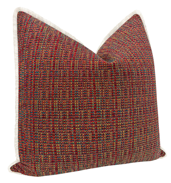 HEPBURN TWEED // REDS & BLUES + FRINGE