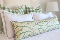 14" X 48" TALAVERA LINEN // LEAF + LILAC REVERSE & BUTTERFLY FLANGE | BRUNSCHWIG & FILS  [SPRING SALE]