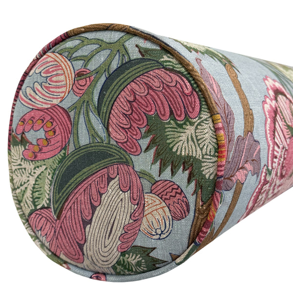 THE BOLSTER :: INDIENNE JACOBEAN // RASPBERRY + TEAL | THIBAUT